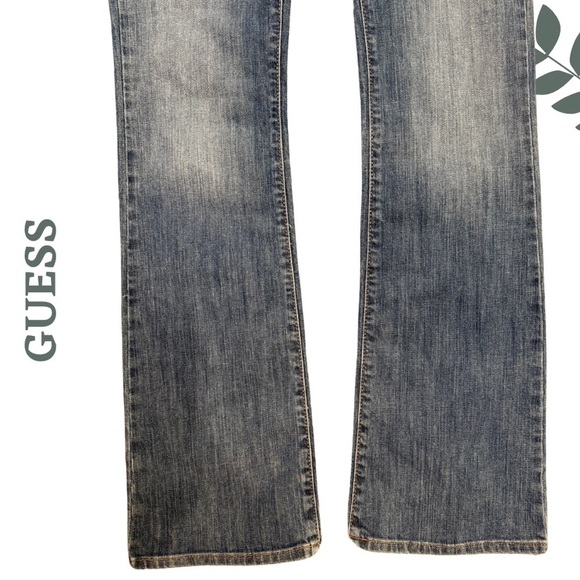 Guess Classic Daredevil Blue Mid Rise Bootcut Denim Jeans Size 29 - Picture 5 of 8